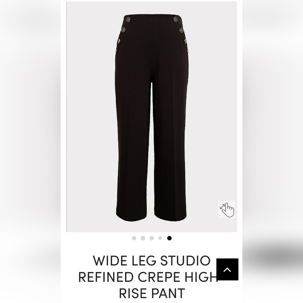 Highrise wide leg pants